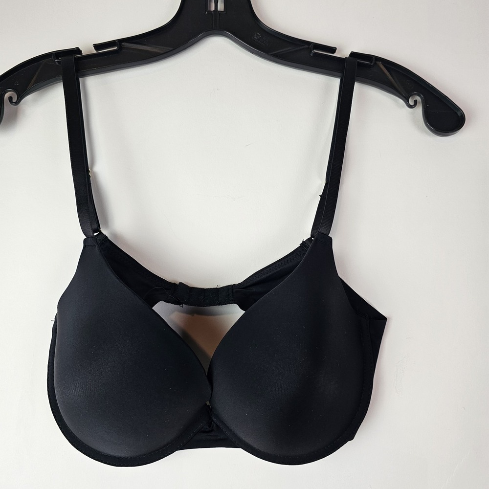 Vince Camuto Black 38C Spellout Logo Bra Adjustable Straps